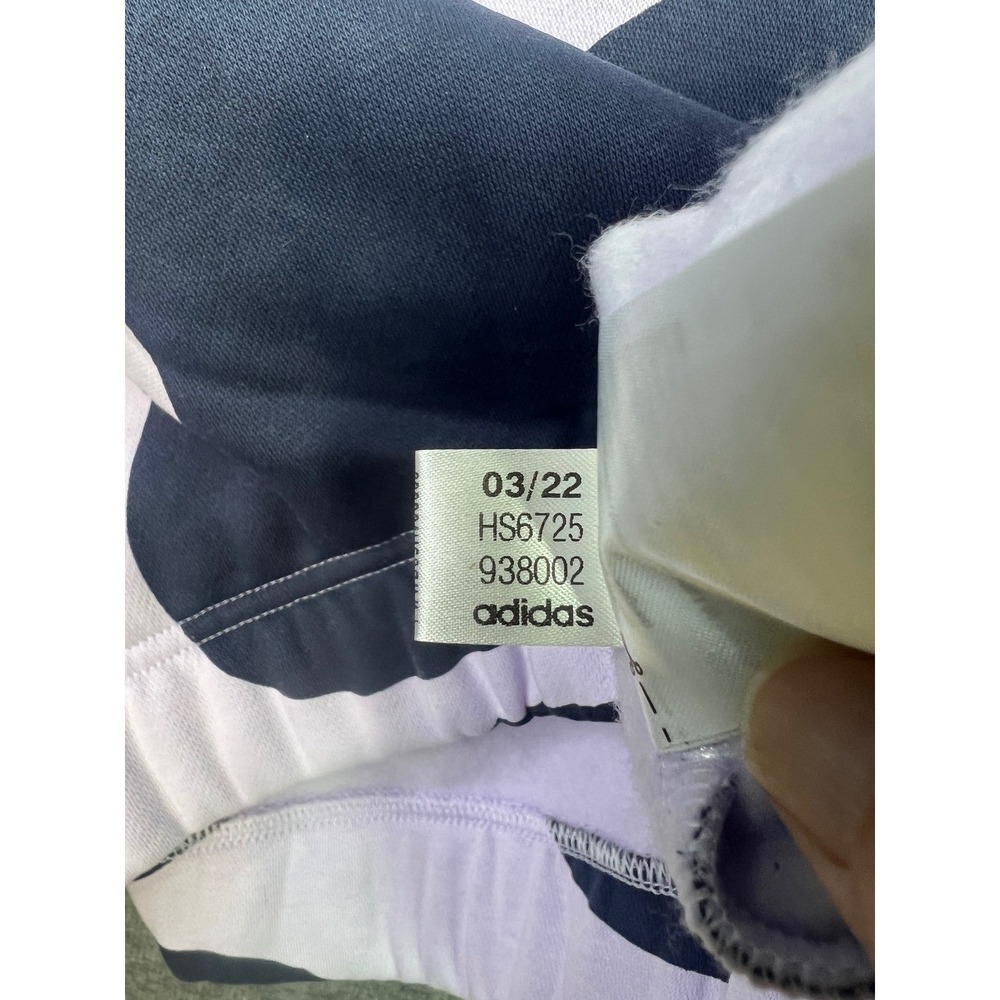 Adidas Marimekko Unikko Sweatshirt Womens M Purple Navy Pullover HS6725 New - Picture 7 of 10